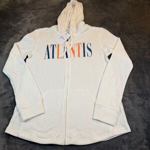 Gear For Sports Atlantis Waffle Knit Zip Up Hoodie White Womens Medium G7379 NWT